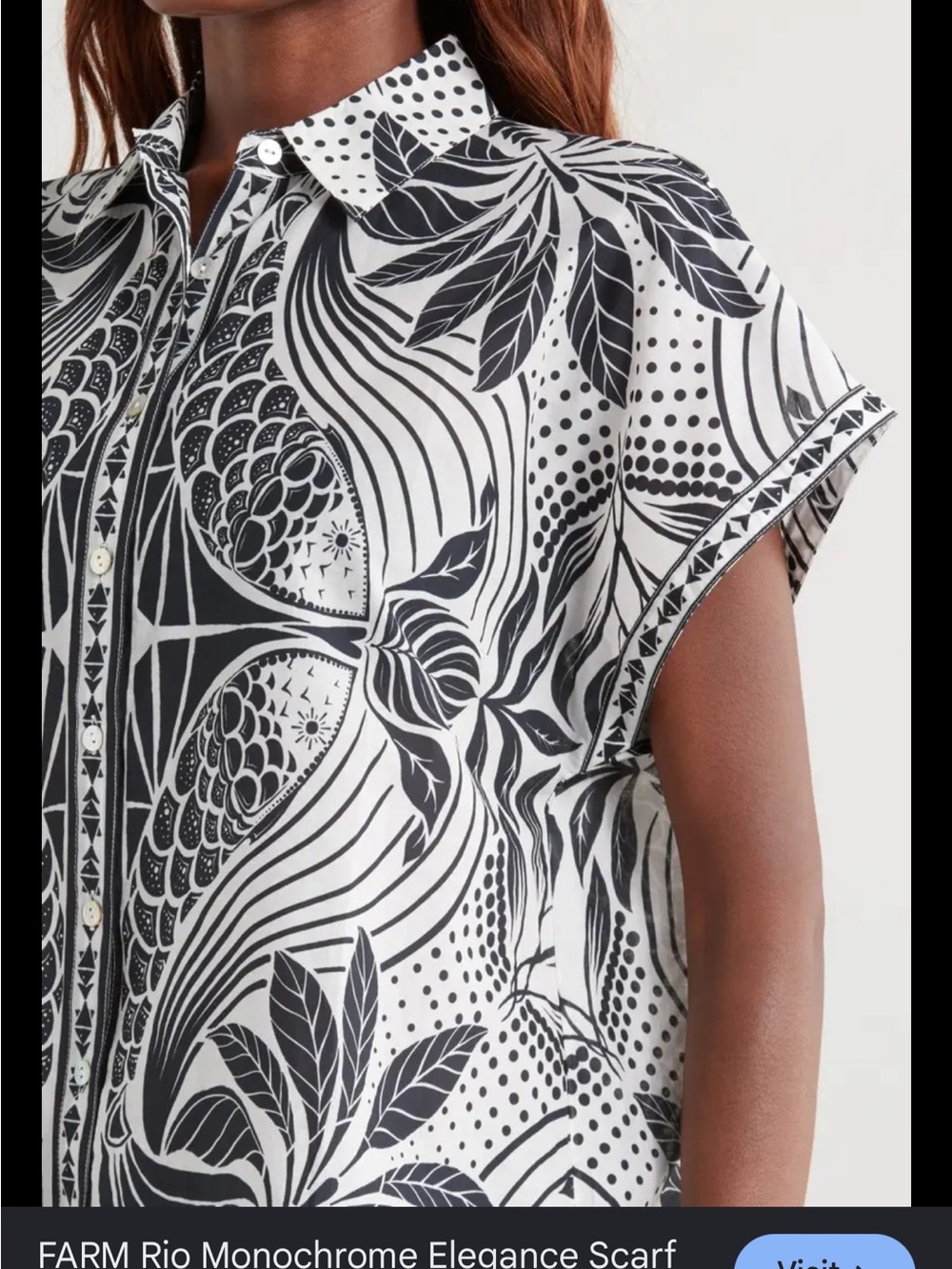 Farm Rio: Monochrome Elegance Scarf
Cover-Up Shirt - Picture 9 of 16